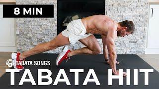 8 Min TABATA HIIT Workout No Repeats No Equipment Feat Tabata Songs