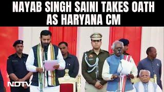 Nayab Singh Saini  BJPs Nayab Singh Saini Takes Oath As New Haryana Chief Minister