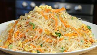 Stir Fried Rice Noodles with Eggs 鸡蛋炒米粉