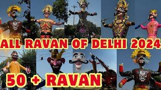 Top Ravan Of Delhi 2024  Shubhash Nagar  All Ravan Vlog  Uttam Nagar Ravan  Raghubir Nagar Ravan