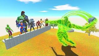 Mutant TOXIC Radiation Titans Attack - Super Heroes TEAM UP To Defend The Wall & Survive - EPIC WAR