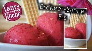 Thermomix® Erdbeer-Sahne-Eis  schnelles Eis zubereiten ohne Eismaschine mit nur 2 Zutaten