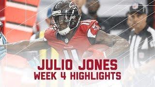 Julio Jones Career-High 300-Yard Game  Panthers vs. Falcons  NFL Week 4 Player Highlights