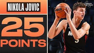 No. 27 Pick Nikola Jovic Drops Near Double-Double With 25 PTS & 9 REB 