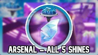 ROBLOX The Games - How to Find All 5 Shines Locations in Arsenal