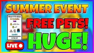 LIVE Summer UPDATE Catchup in Arm Wrestle Simulator Free Pets Roblox