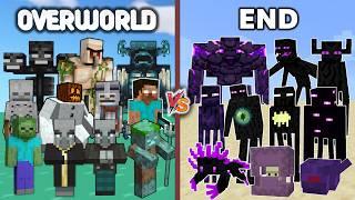 OVERWORLD vs END - Minecraft Mob Battle