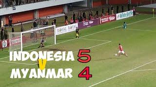 HIGHLIGHTS & PENALTY - INDONESIA vs MYANMAR  SEMIFINAL AFF U16 BOYS CHAMPIONSHIP 2022