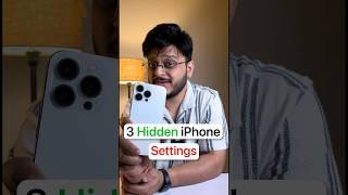 3 Hidden iPhone Settings Nobody is Telling  #shorts #iphone