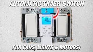 How To Install Automatic Digital Timer Switch For Fans Light & Motors In Your Home DIY Electrical