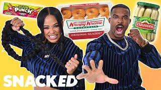 WWE Superstars Bianca Belair & Montez Ford Unleash Their Favorite Snack Combos  Snacked