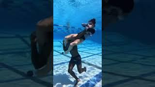 male vs female wrestling underwater wrestling  I Cat Zingano in deal  #wrestling #training