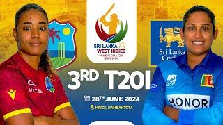  LIVE  3rd T20 - West Indies Womens Tour of Sri Lanka 2024