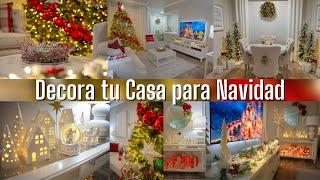DECORA tu SALA y COMEDOR para NAVIDAD 2023  Christmas Decor ideas  Decoración Navideña