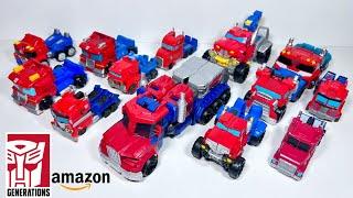 Transformers Amazon Exclusive Optimus Prime Only 6 steps How does it compare to Rescue Bots?