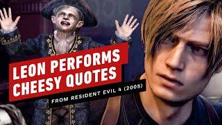 Leon Actor Reads Cheesy Resident Evil 4 Quotes