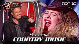 Incredible COUNTRY MUSIC Blind Auditions on The Voice  Top 10