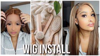 SPRING BEGINNER FRIENDLY HONEY BLONDE WIG INSTALL Ft. Unice Hair