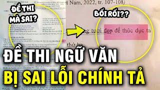 Đề thi lớp 12 ở Nghệ An có 1 chữ sai chính tả tưởng đơn giản nhưng không phải ai cũng biết viết