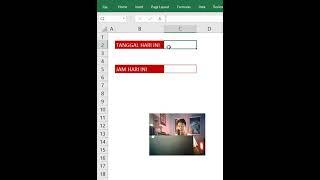 CARA CEPAT MENULISKAN TANGGAL DAN JAM HARI INI DI EXCEL #belajarexcel #microsoftoffice