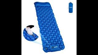 TOBTOS Self Inflating Camping Sleeping Pad with Pillow