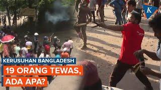 Kerusuhan di Bangladesh Mahasiswa Gunakan Ketapel dan Polisi Tembak Gas Air Mata