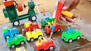 How to make mini water pump science project  Diesel engine track car wash