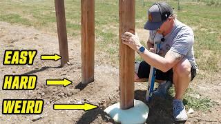 We Test 3 Ways To Set A Fence Post 1 Winner