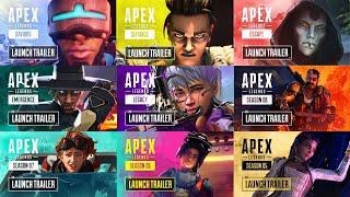 Apex Legends Season 1-13 All Cinematic Launch Trailers  HD