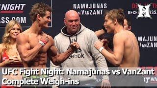 UFC Fight Night Namajunas vs VanZant Complete Weigh-ins and Face-Offs HD