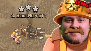 QC HYBRID with SUPER MINER in Clan War Clash of Clans