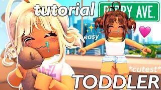 Realistic CUTEST TODDLER Tutorial & Outfit Codes For Berry Avenue