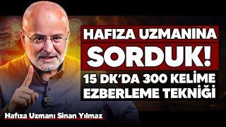 Hafıza Uzmanına Sorduk  15 Dkda 300 Kelime Ezberleme Tekniği  Sinan Yılmaz