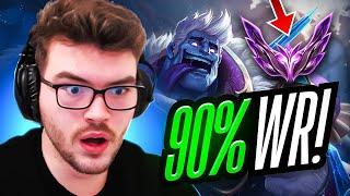 I got to Masters MMR with a 90% Winrate on MUNDO