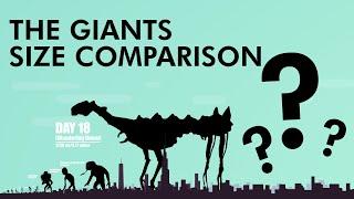 The Giants Size Comparison - Trevor Henderson Creatures