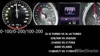 BMW X5 F15 30D XDRIVE 258HP VS MERCEDES GLE W166 350D 4MATIC 258HP ACCELERATION 0-200