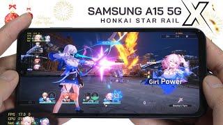 Samsung Galaxy A15 5G Honkai Star Rail Gaming test  Dimensity 6100+ 90Hz Display
