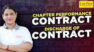 Performance of Contract Discharge of Contract  Session By Anupama Maam  Law Of Contract