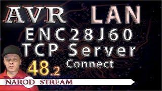 Программирование МК AVR. Урок 48. LAN. ENC28J60. TCP Server. Соединение. Часть 2
