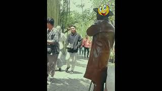 Prank-Patung Part 11... Funny reaction statue prank #shorts