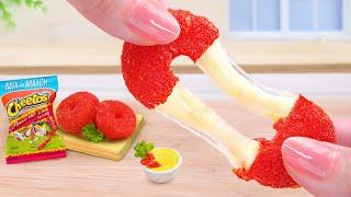 Yummy Miniature Crispy Mozzarella Hot Cheetos Fried Donut Recipe  Best Fast Food Donut - Mini Yummy