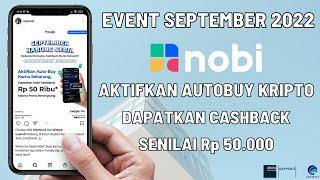 Event NOBI September 2022  Autobuy kripto di NOBI Dapat Cashback Rp50.000