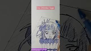 Quick sketch of Himiko Toga#30dayschallenge#shorts