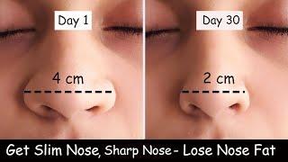 Lose Nose Fat - Get Slim Nose  Nose Reshaping Exercise  Nose Slimming Sharp Nose Nose Exercise