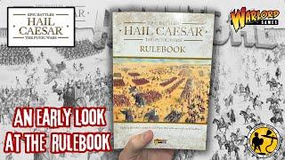 Warlord Games  Epic Battles Hail Caesar  An Early Look At The Rulebook