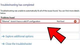 2024 Fix Ethernet doesn’t have a valid IP configuration in Windows 1011