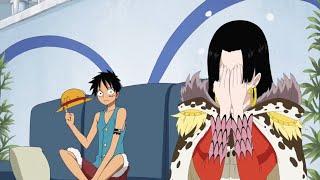 Luffy And Hancock Kiss Each Other  One Piece Funny Moment   ENGLISH DUB 