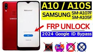 Samsung A10A10S Frp Bypass Without PC 2024  SM-A107F  SM-A105F Remove Google Account Lock