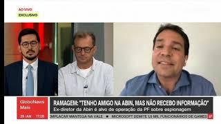Integra entrevista GloboNews  Delegado Ramagem 25012024.