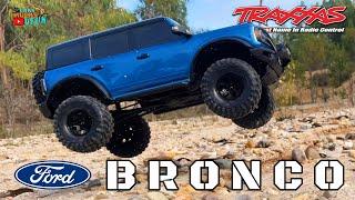 The Blue Ford Bronco 110 Scale by Traxxas  TRX-4  Unboxing & First Drive  Cars Trucks 4 Fun